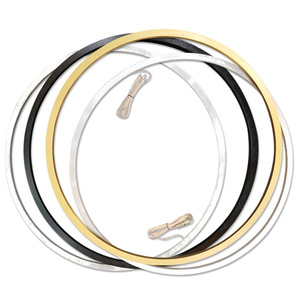Aluminum Alloy Round Painting <b>Frame</b> Brushed Gold <b>Black</b> Lightweight Metal <b>Frame</b> With Led Light Strip Profile - Product Image 3