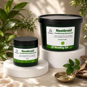 GEL NEATBRAID Nouveau Gel Coiffant Bio Non Gras et Non Écaillant 16oz à Tenue Forte pour Tous Types de Cheveux - Product Image 1