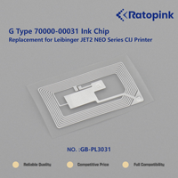 Puce d'encre Ratopink GB-PL3031 G Type 70000-00031, remplacement pour imprimante CIJ Leibinger JET2 NEO Series