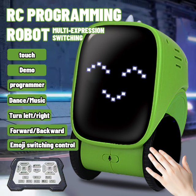 AI Robot, Intelligent Sensor Touch Robot, Multi-functional Interactive Music, Dance, Recording, LED Light, Christmas Gift, Toy.