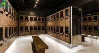 Casier de rangement HPL 12 mm pour vestiaire de salle de sport des employés