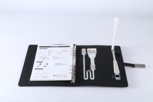 Top PU Leather Notebook Power Bank Notepad with Wireless Charger and 8G USB Flash with <b>Book</b> Lamp and LED logo for Gifts Idea - Product Image 3