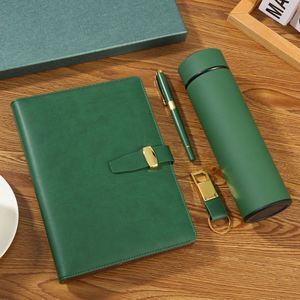 Corporate Gift <b>Set</b> Business Style PU Leather Branded <b>Notebook</b> Keychain Tumbler Pen Digital Printing-Employee Appreciation Event - Product Image 3