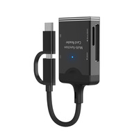Lector de tarjetas tipo C inteligente Cuatro en Uno OTG certificado EMV, estación de acoplamiento USB, teléfonos Android, suministro transfronterizo, soportes externos