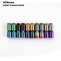 Pièces usinées CNC en titane Gr5, pièces EDC en titane coloré anodisé, stylo en titane et pièces de stylo en titane