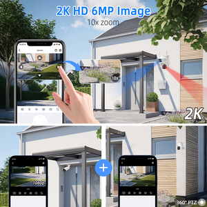 6MP ống kính kép Wifi máy ảnh 360 <span class=keywords><strong>PTZ</strong></span> an ninh máy ảnh không thấm nước bên ngoài đến ống kính kép Wifi máy ảnh - Product Image 5