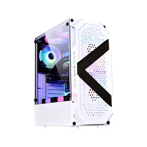 Herder Nueva caja de <span class=keywords><strong>PC</strong></span> personalizada con vidrio templado Computadora de escritorio Gaming RGB ATX 2017 Caja de computadora - Product Image 3