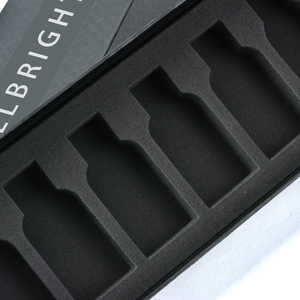 Perfume de aceite esencial reciclable personalizado embalaje de regalo cosmético caja de papel reciclable con revestimiento de esponja e impresión en relieve - Product Image 3