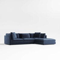 Canapé d'angle sectionnel en tissu, design moderne et luxueux, assise profonde, pour salon, vente chaude en usine, inégalé