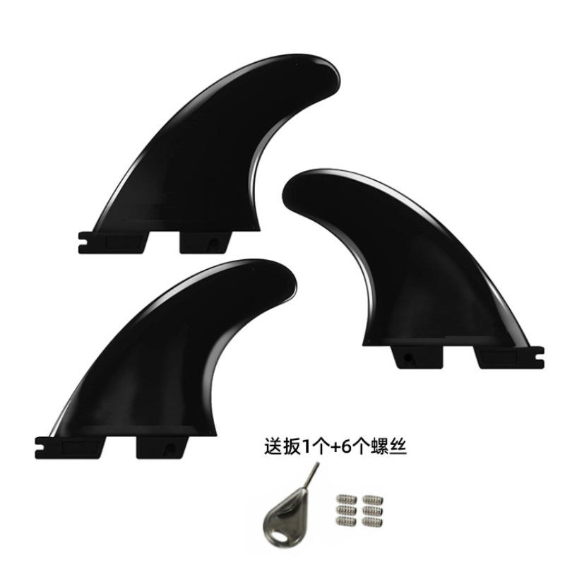 Clé noire (gauche, centre, droite) avec 6 vis