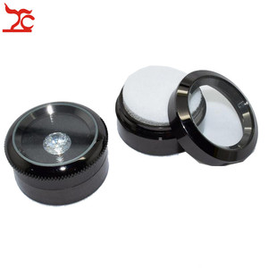 Lote de 60 Cajas de Metal <span class=keywords><strong>para</strong></span> Exhibición de Joyas, Caja Redonda Visible de Acero Inoxidable <span class=keywords><strong>para</strong></span> Almacenamiento de Gemas y Diamantes con Inserto Blanco y Negro - Product Image 6