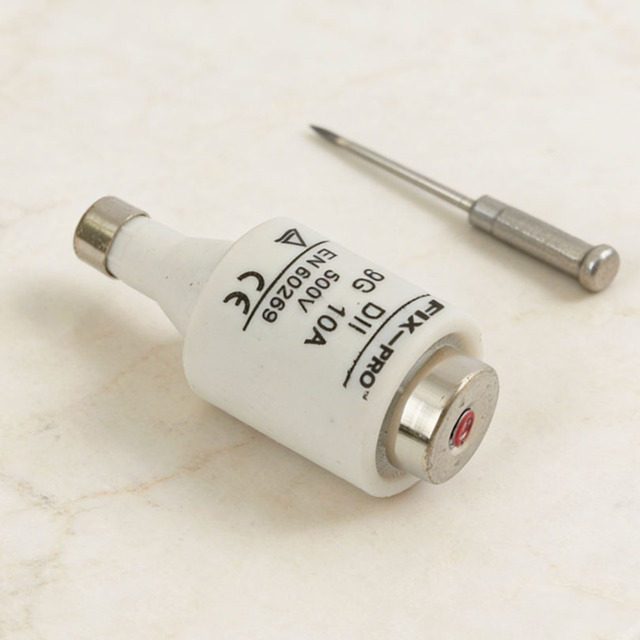 HOLSTAN DII E27 IEC Certified Ceramic Fuse Link Safety Component Universal Compatibility 10A-16A 500V