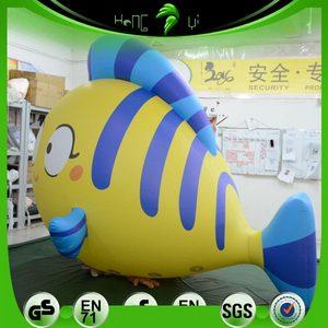 Vente Flash : Mascotte Gonflable Publicitaire Personnalisée en PVC, Poisson Tropical Géant Volant Jaune <span class=keywords><strong>Clown</strong></span> pour Décoration de Parc à Thème Océanique - Product Image 5