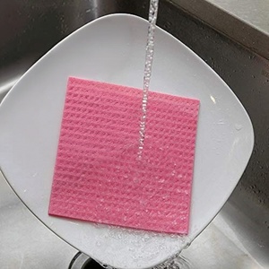 Customized Pattern Dish Absorb Dish Sponges Cellulose Swedish Dish Cloth Kitchen Eco-friendly Cleaning <b>Pad</b> Disposable - Product Image 4