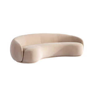 Bộ ghế <span class=keywords><strong>sofa</strong></span> góc cong bện thủ công, đồ nội thất dành riêng cho khách sạn, ghế <span class=keywords><strong>sofa</strong></span> giường gỗ kiểu dáng thời trang cho phòng khách - Product Image 2