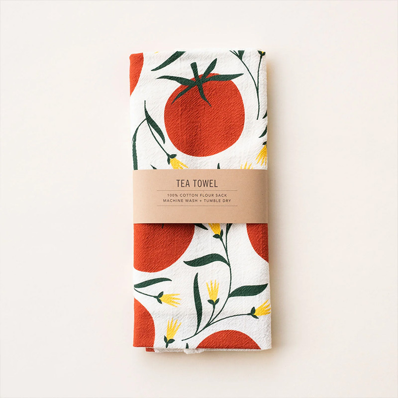 White Cotton Custom Dish Towel 100