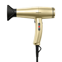 Sèche-cheveux professionnel à ions négatifs avec moteur DC sans balais 2100W, température et vitesse réglables, sèche-cheveux pour barbier