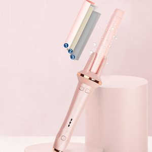 Fer <span class=keywords><strong>à</strong></span> boucler automatique rotatif avec contrôle de température – <span class=keywords><strong>Appareil</strong></span> de soin personnel pour la maison – Créez une coiffure ondulée naturelle et durable - Product Image 5