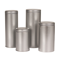 Stokta hava geçirmez Matcha çayı tozu kahve baharat yuvarlak Metal kutu kalaylı saklama teneke kutu