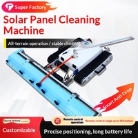 Robot de nettoyage automatique de panneaux solaires, machine de nettoyage PV intelligente pour l'entretien des centrales solaires, vente en gros