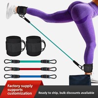 Bâton de Pilates pour fessiers, bâton de yoga, pédale de résistance, ensemble de bandes de résistance, barre de résistance, corde pour entraînement des hanches, mise en forme et étirement