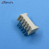 Connecteur JINDA 1.25T-1-5AW 1.25mm 5 broches 90 degrés PCB LED DC Mâle SMT MH 1.25 Wafer Header Wire-to-Board avec placage en étain Beige Coudé