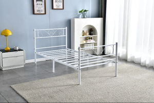 <span class=keywords><strong>Letto</strong></span> <span class=keywords><strong>in</strong></span> Metallo Moderno per Hotel, Dormitorio e Camera da <span class=keywords><strong>Letto</strong></span>, Design Semplice, Struttura <span class=keywords><strong>in</strong></span> <span class=keywords><strong>Ferro</strong></span>, Disponibile <span class=keywords><strong>in</strong></span> Misure Singole e Queen Size - Product Image 2