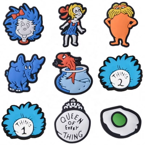 Nueva llegada de dibujos animados de personajes de películas mexicanas encantos de zapatos al por mayor encantos de encaje de Zapatos rosa para zapatillas de deporte accesorios de zapatos - Product Image 1