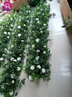 Chemin de fleurs Événements de mariage Chemin de table Chemin de plomb Allée artificielle Rose Flower Row