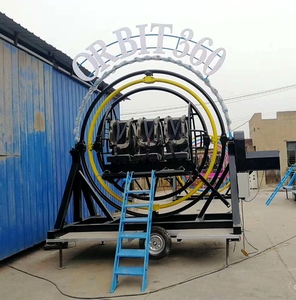 Amusement Park Portable <strong>Electric</strong> <strong>Human</strong> <strong>Gyroscope</strong> Ride <strong>Human</strong> <strong>Gyroscope</strong> with Trailer - Product Image 3