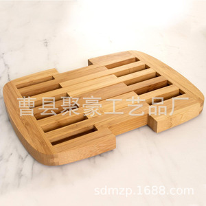 แผ่นรองกันความร้อนแบบยืดหดได้ทำจากไม้ไผ่ ขนาด 22.5x22.5x1.5 ซม. สำหรับจาน หม้อ และกระทะในครัว - Product Image 3