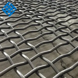 High Quality 65Mn Factory Steel Wire Mesh Vibrating Screen Panel For Aggregates Screening