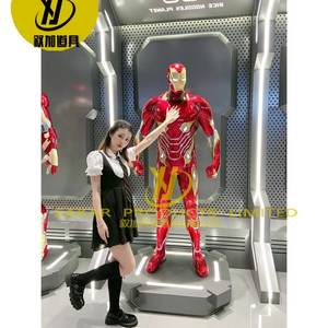 Marvels Iron Man Mk50 de fibra de vidrio de tamaño real, modelo de escultura luminosa para decoración del hogar - Product Image 5