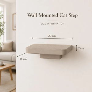 White Shelf <b>Floating</b> Perch <b>Wall</b> Furniture Mounted Step - Product Image 3