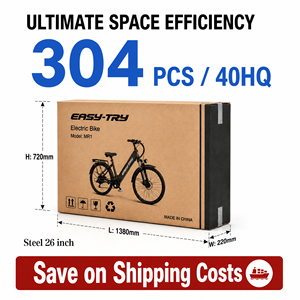 <span class=keywords><strong>Vélo</strong></span> Électrique Urbain pour Femme en Alliage d'Aluminium, 36V 250W, Suspension Avant, Batterie Intégrée – Vente en Gros à Prix Abordable - Product Image 2