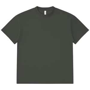 เสื้อยืดโอเวอร์ไซส์ผู้ชายเนื้อผ้านุ่ม 230GSM ผลิตจากผ้าฝ้าย 100% เสื้อยืดสตรีทแวร์ทรงหนา ผ้าเรียบ สำหรับผู้ชาย - Product Image 4