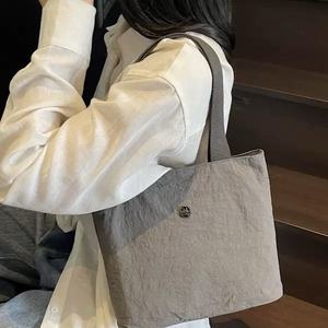New Women Casual Lightweight Simple Canvas <b>Tote</b> Bag Versatile Mini Handbag for Books Lunch - Product Image 1