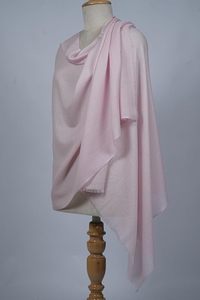 Elegant Cashmere Fine Wool Plain Hand Dyed Stole for Women Soft Lightweight Luxury <b>Wrap</b> <b>Shawl</b> Premium Winter Fashion - Product Image 2