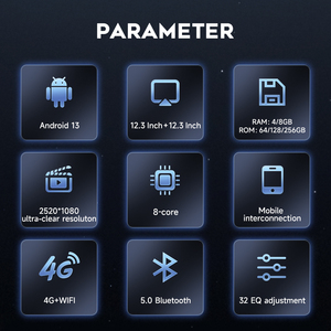 12.3 inch Màn hình Kép <span class=keywords><strong>Android</strong></span> Auto Carplay GPS navigation xe đài phát thanh Video Player cho Porsche Panamera 2010-2016 - Product Image 6