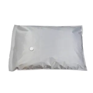 Light Grey Travel Vacuum Compress Bag with Pump Space Saving Bags Factory Direct Sale