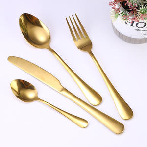 Nouveau Style Offre Spéciale En Acier Inoxydable Couverts Couverts Argenterie <span class=keywords><strong>Fourchette</strong></span> et Couteau Cuillères Avec Boîte-Cadeau Cuisine 24 Pièces Couverts - Product Image 3