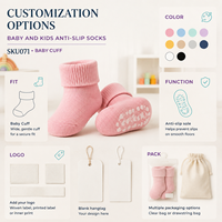 Chaussettes antidérapantes pour bébés et enfants en gros pour les détaillants de vêtements pour enfants et les programmes de nurserie avec développement de logo personnalisé