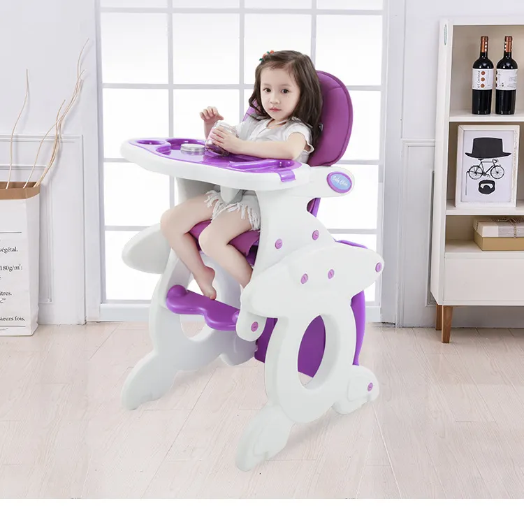 Siège multifonction moderne pour salle à manger, chaise haute colorée pour enfants