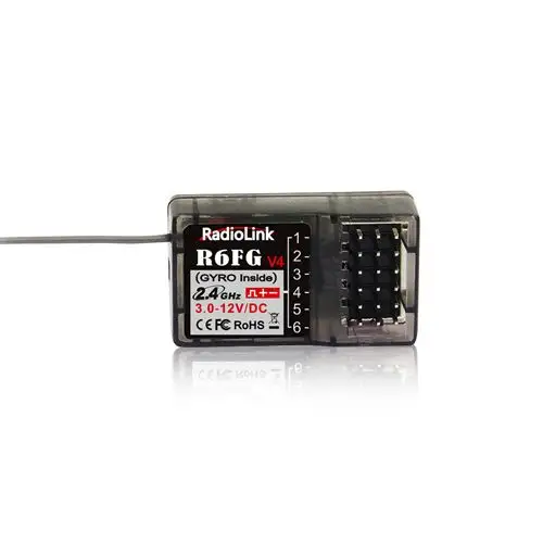 Radiolink R6fg V4 2.4Ghz 6 Ch Fhss Ontvanger Hoogspanning Gyro Geïntegreerd Voor Rc4gs Rc 3S Rc 4G T8fb Rc6gs Zender Rc Auto Boot