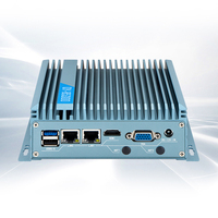 Mini PC industriel sans ventilateur J1900 avec double Ethernet Gigabit, RS232, VGA, HD, PC embarqué compact pour petits équipements d'automatisation