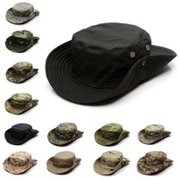 Topi Matahari Kamuflase Multi-Warna Bonnie untuk Pria, Cocok untuk Olahraga, Memancing, Mendaki, dan Tur. Perlengkapan Barbekyu Kasual Lipat yang Dapat Disesuaikan