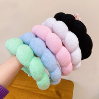 NOUVEAU Bandeau Éponge Doux et Moelleux Tendance pour Spa, Lavage du Visage et Maquillage
