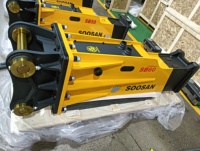 Marteau brise-roche SB60 pour excavatrices de 15-18 tonnes, burin de 155 mm, accumulateur automatique, garantie 1 an, 1350 kg, jaune, construction, exploitation minière