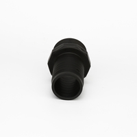 IBCHTB200 Conector de Tubería de Plástico Negro de Rosca Fina Macho de 2"x2" BSP X Adaptador de Cola de Manguera de 2" para Transferencia de Fluidos