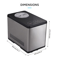 Machine à glaces Hicon en acier inoxydable pour fruits à la maison